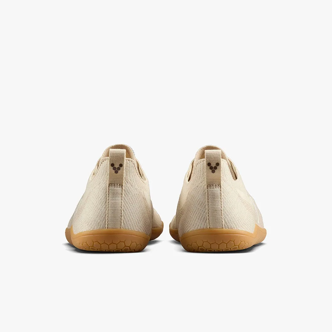 Кроссовки Vivobarefoot Primus Lite Knit Natural — женская модель, кремовый, фото 4