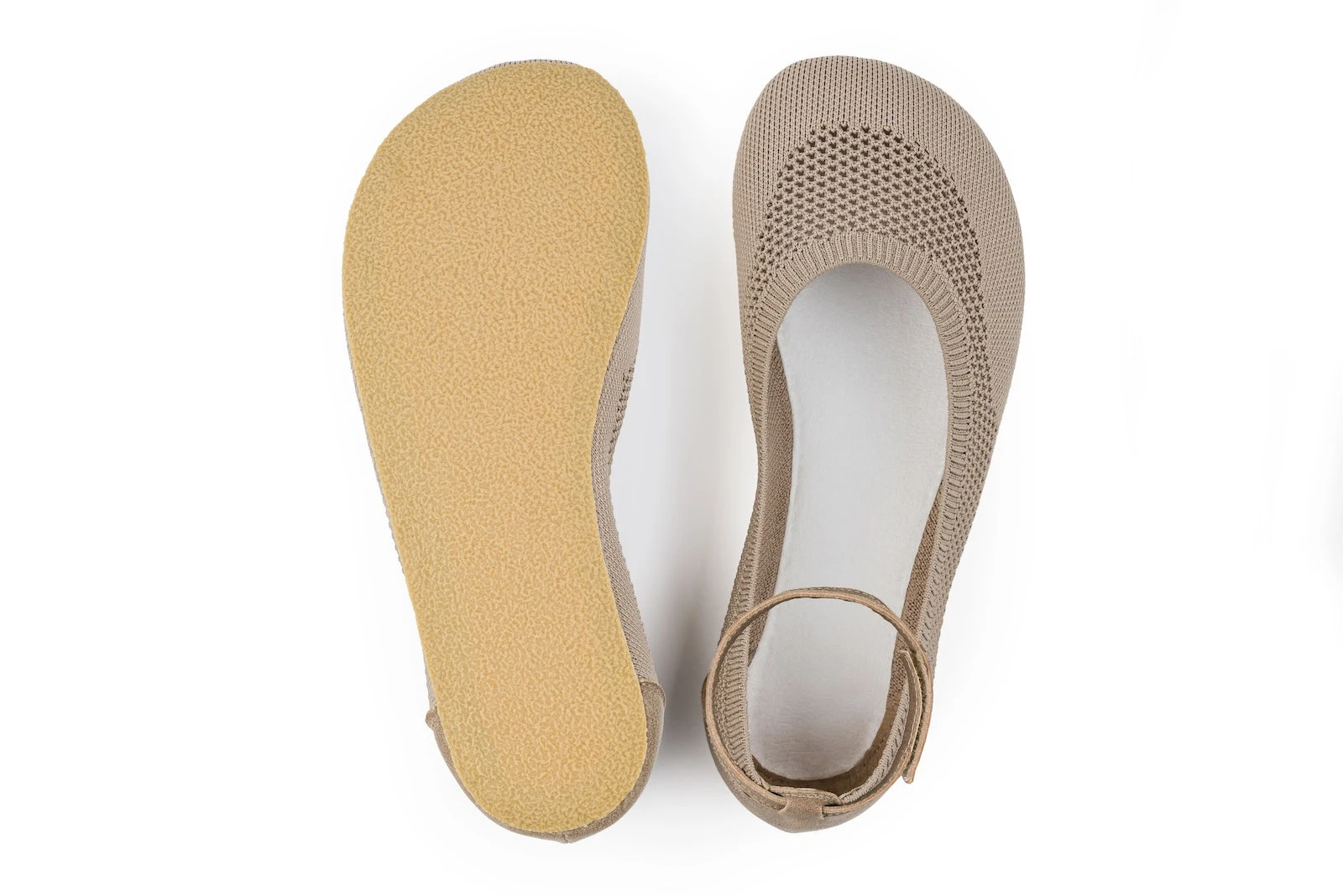Балетки Ahinsa Softy Ballet с ремешком Barefoot — бежевый, фото 5