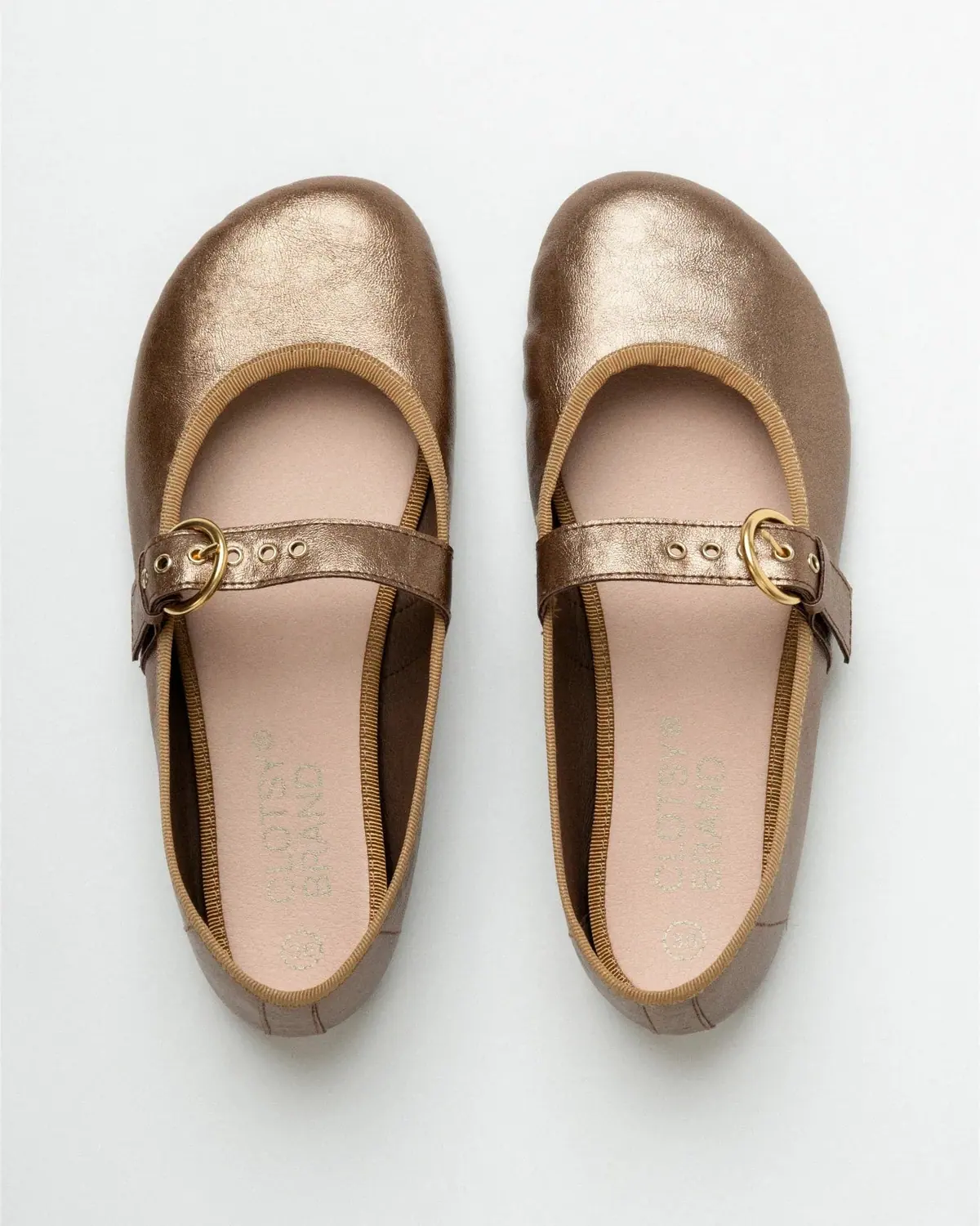 Босоногие балетки Clotsy Fivela — золотистый, фото 6