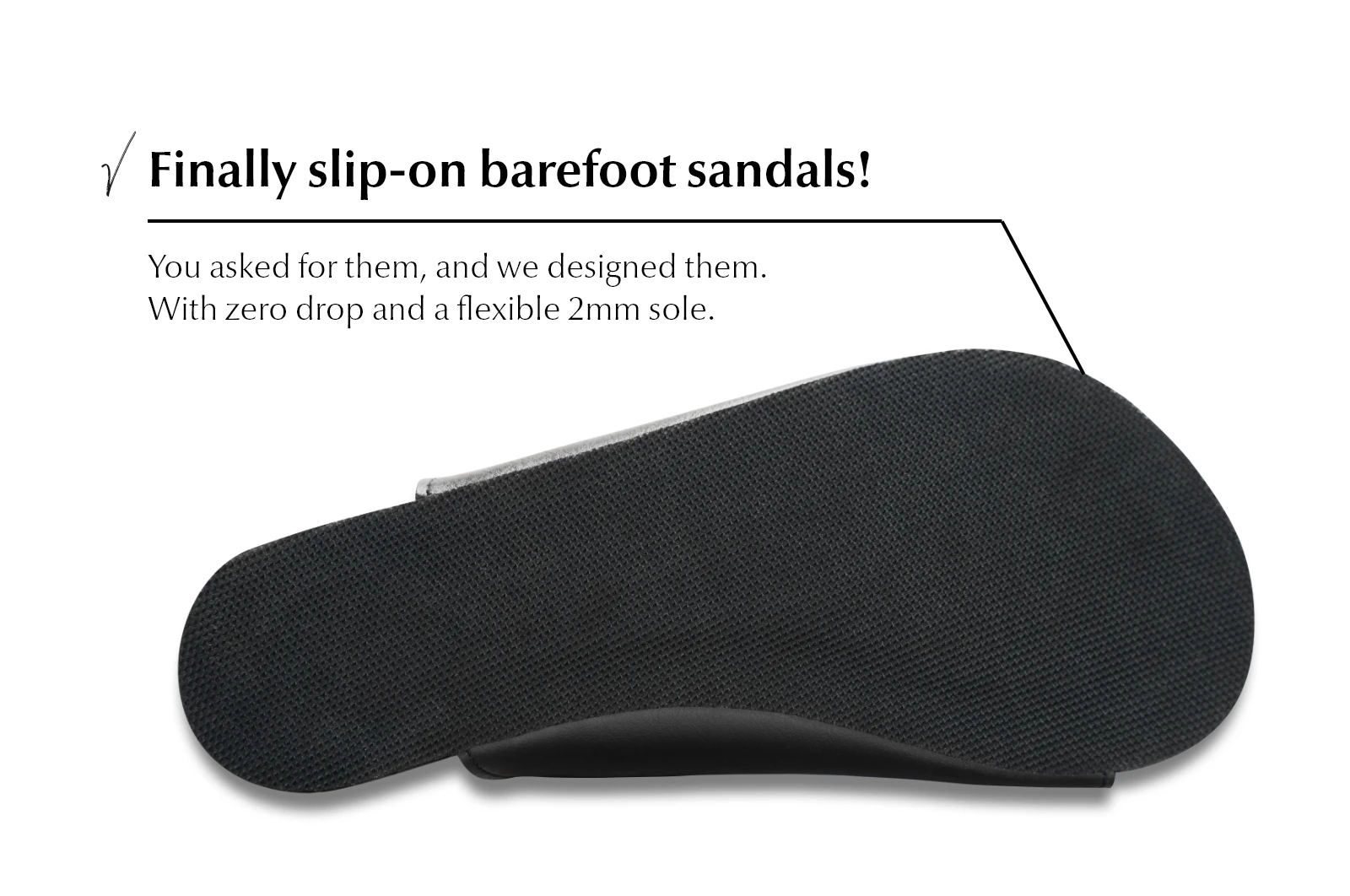 Шлёпанцы Ahinsa Barefoot — чёрный, фото 7