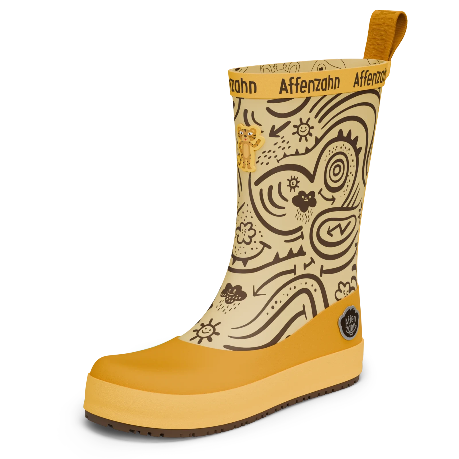 Резиновые сапоги Affenzahn Plashy Тигр — жёлтый, фото 5