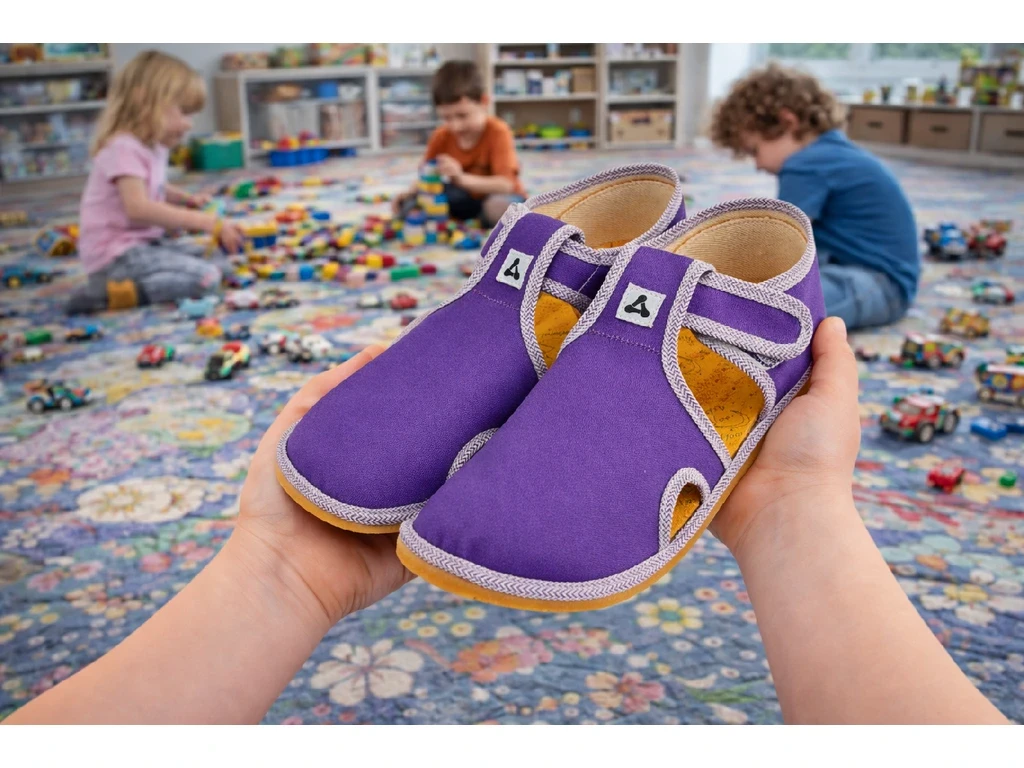 Тапочки Antal Rascal с поддержкой свода — фиолетовый (детские), фото 4