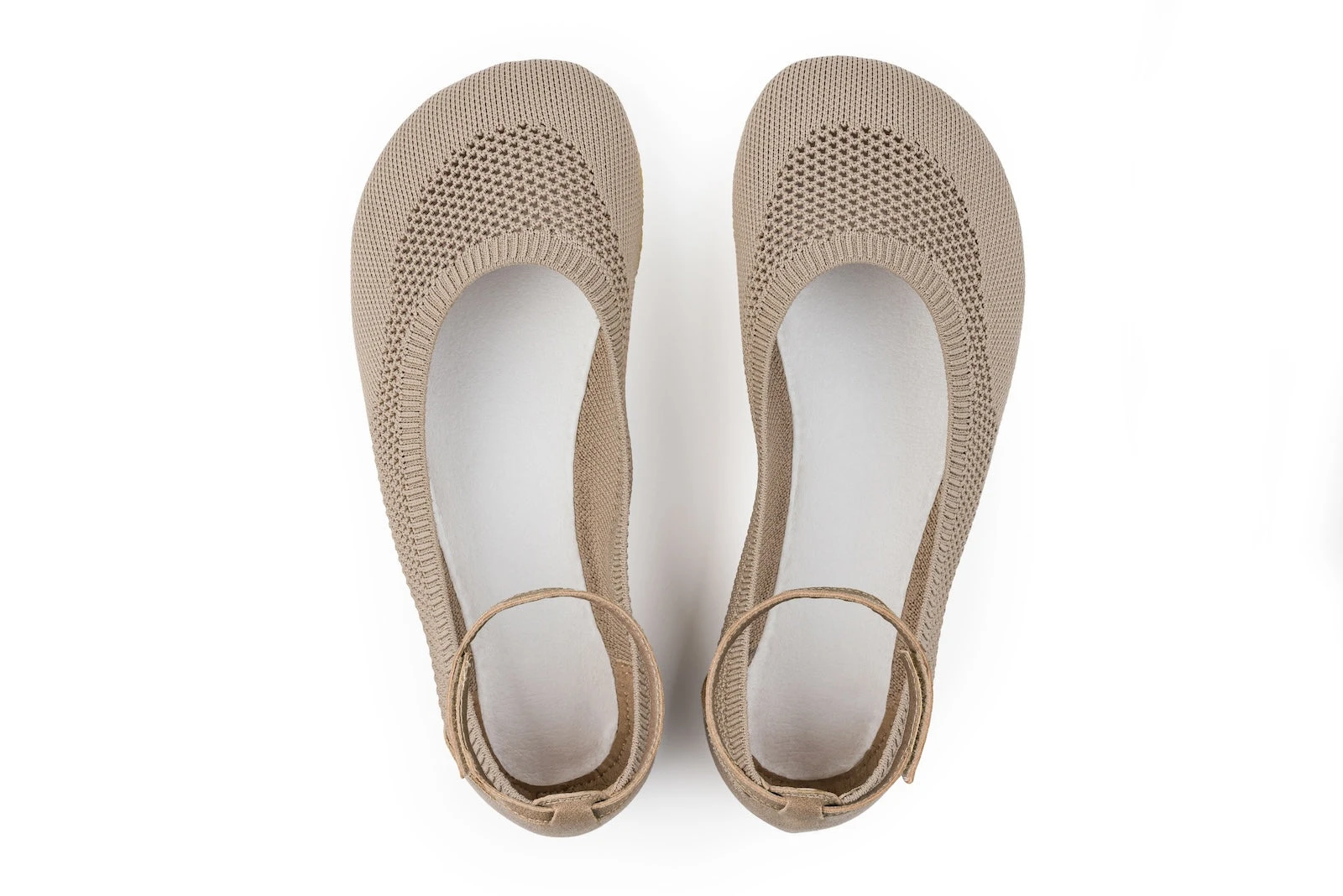 Балетки Ahinsa Softy Ballet с ремешком Barefoot — бежевый, фото 3